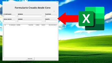 Como Crear un FORMULARIO en Excel desde CERO