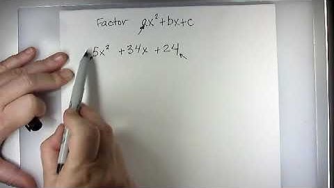Factor polynomials (Guess and Check Method)