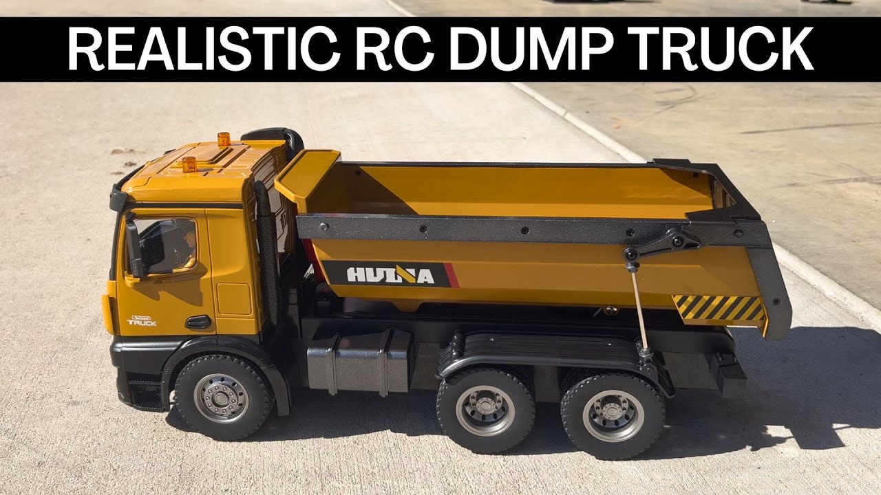Realistic RC Dump Truck with Lights and Sounds!