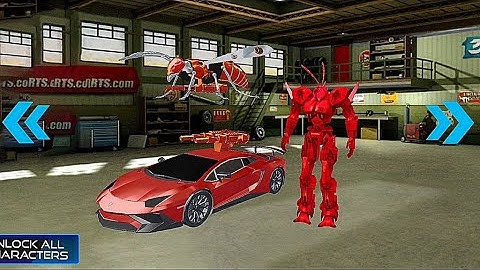 Wasp Robot Car Game: Yellow Robot Transforming Games #2 - Android Gameplay