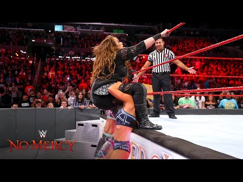Nia Jax Is Hit Hard With A Quadruple Team Powerbomb WWE No Mercy 2017 WWE Network Exclusive