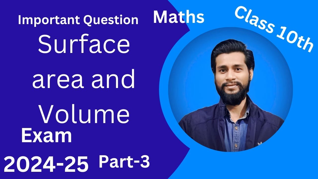 Surface area and Volume Exam Type Question | Mensuration | Maths By ...