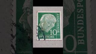 Prof.Dr.Theodor Heuss (1884-1963) 1st German President #stamps #germany #president #bundespost