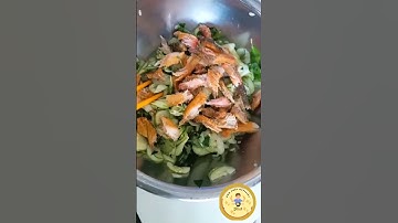 Gỏi dưa leo khô chiên