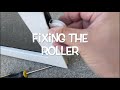 How to fix the roller on screen door