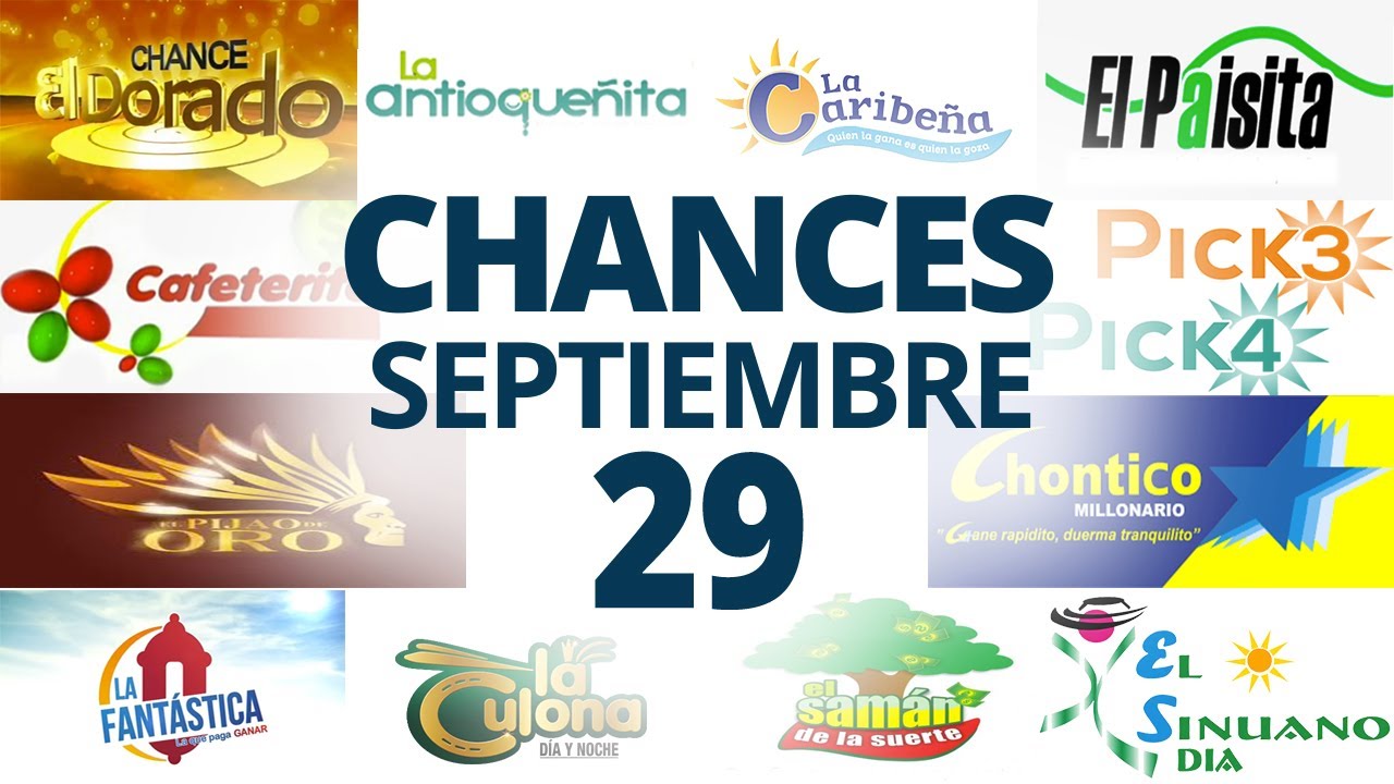 Resultados del Chance del Jueves 29 de Septiembre de 2022 | Loterias 😱🤑💰💵