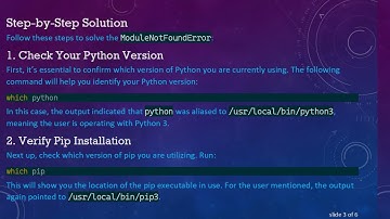 How to Fix ModuleNotFoundError: No module named 