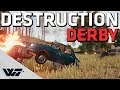 DESTRUCTION DERBY - Hilarious vehicle only+nades+melee game mode - PUBG