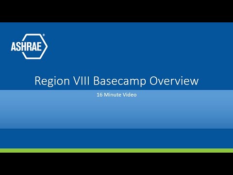 How to use ASHRAE Region VIII's CRC Basecamp Project