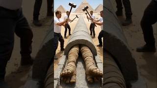 rescue mummy from giant log 🪵🗿#animals #funny #shorts #mummy
