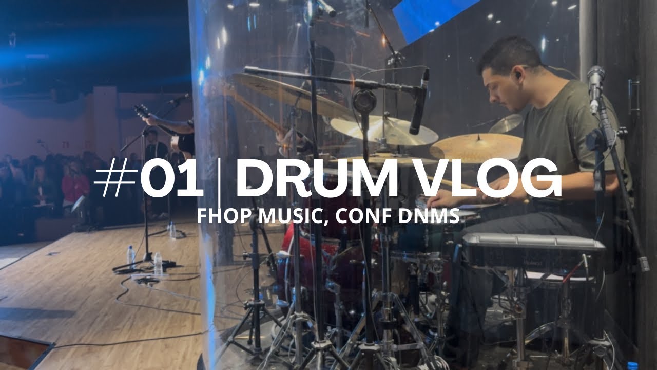 DRUM VLOG | #01 - TOCANDO COM FHOP MUSIC NA CONFERÊNCIA DINAMUS