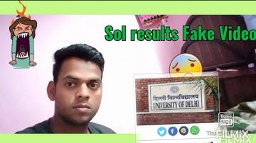 DU SOl OPEN BOOK EXAM RESULTS OUT Dec 2020 | Fake Video Sol results| Sol OBE Results B.A Program2020