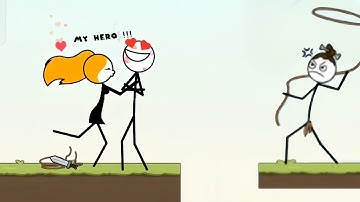 Mr. Bounce - Funny Stickman Brain Puzzle Games -All Levels 1-5 - Gameplay Walkthrough #games