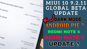 MIUI 10 Global Beta 9.2.11 Update Available with Dark Mode