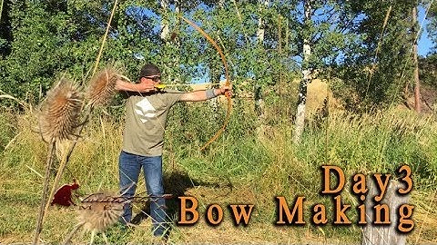 Bow Making Lessons - Day 3 Final Tiller and Shooting