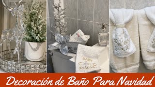 DECORANDO MI BAÑO PEQUEÑO PARA NAVIDAD 2019