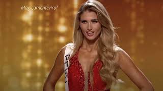 Competición preliminar desfile en vestido de noche Miss Universo 2023