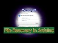 File Recovery in Arduino