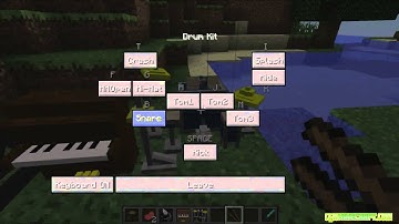 MusicCraft Mod for Minecraft 1.5.1 [Piano, Drums, Bass & Guitar!]