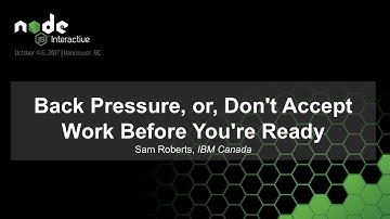 Back Pressure, or, Don