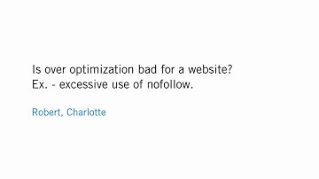 Is over-optimization bad for a website?