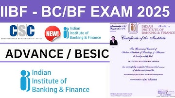 IIBF BC/BF ADVANCE exam question paper in hindi 2024 All Topic   New pattern 2024 #iibf #csc#banking