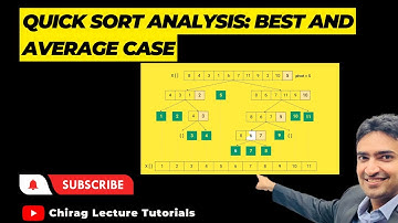 Quick Sort Analysis||Best and Average Case Analysis||Complexity Calculation |Solved Example