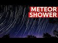 Meteor Shower - Shooting stars across the  night sky