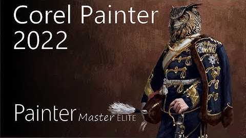 Corel Painter 2022 - Owl Character Design with Thick Paint (Davey Baker)