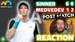 Sinner DESTROYS Medvedev 🤯 | Post Match Reaction | Miami Open 2024 Semi Final