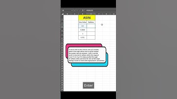 Now find the arcsine, or inverse sine, of a number with this excel function