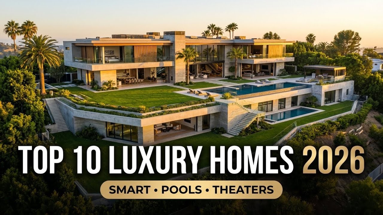 ТОП-10 РОСКОШНЫХ ДОМОВ (НЕВЕРОЯТНЫЕ ОСОБЕННОСТИ!) | 2026