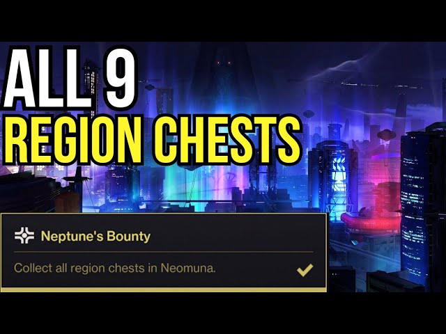 Destiny 2 Neptune Neomuna All 9 Region/Gold Chest Locations 