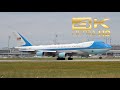 (4K) Air Force One USA United States of America departure at Munich Airport G7 Summit Joe Biden 2022