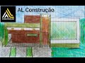 AL Construção projeto de uma planta baixa.