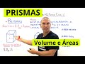 Prismas em 10 minutos  rea e volume