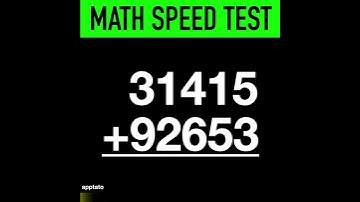 CAN YOU SOLVE THIS MATH PROBLEM IN 10 SECONDS OR LESS? | MATH SPEED TEST #1 (#Shorts Edition)