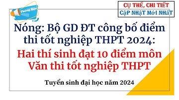 Nóng: Bộ GDĐT công bố điểm thi tốt nghiệp THPT 2024: Hai thí sinh đạt 10 điểm môn Văn thi tốt nghiệp