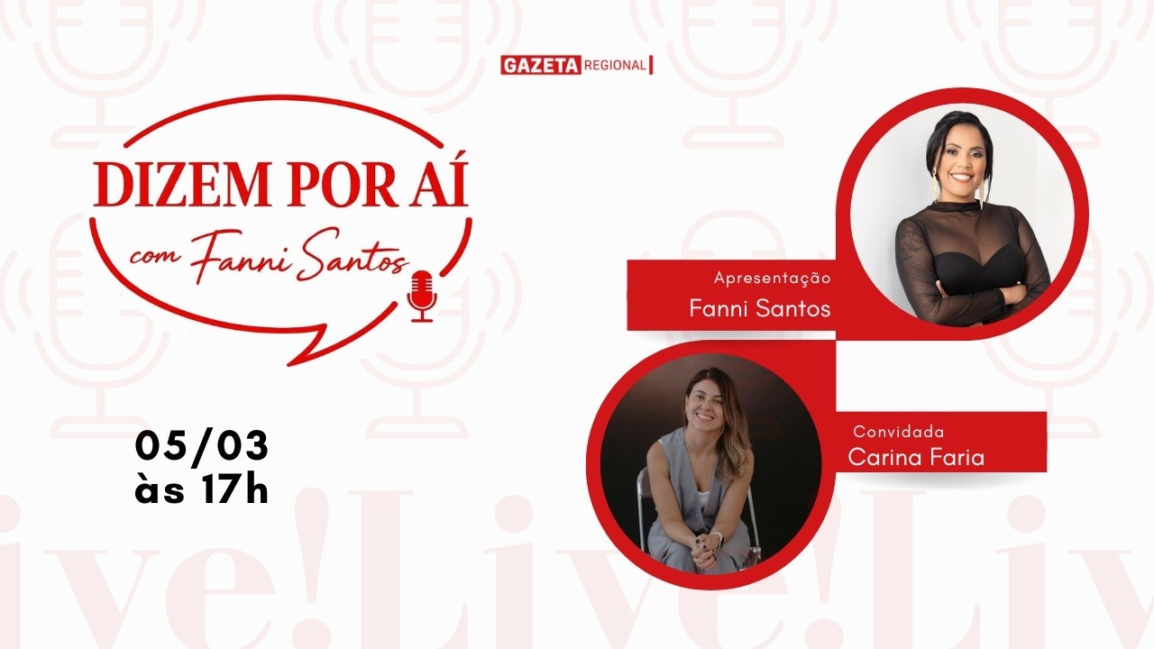 A GAZETA estreia um novo programa em sua grade. O “Dizem Por Aí”, apresentado por Fanni Santos, chega trazendo conversas sinceras, histórias curiosas e bastidores que muita gente comenta — mas poucos contam.

E para abrir essa nova fase, a primeira convidada é a contadora Carina Faria, em um bate-papo cheio de histórias, opiniões e reflexões.