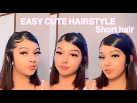 easy cute hairstyle short hair