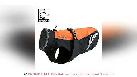Truelove Waterproof Dog Winter Coat Vest Outdoor Reflective Walking Warm Pet Jacket Clothes for Larg