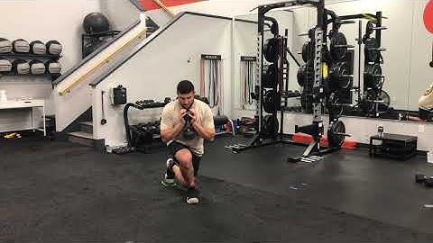 Matthew Ibrahim | DB Goblet Slider Curtsy Lunge