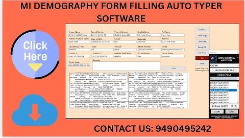 Form Filling Auto Typer Software