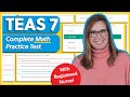 Teas 7 complete math practice test