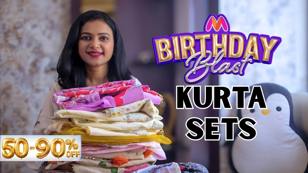 Myntra Kurta Set Haul | Myntra Birthday Blast Sale Haul | Basic With Divya