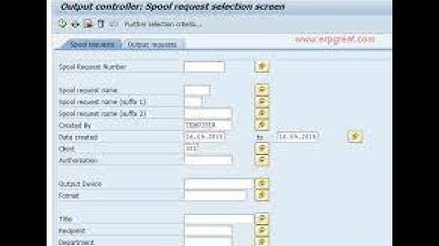 What is Spool in SAP?