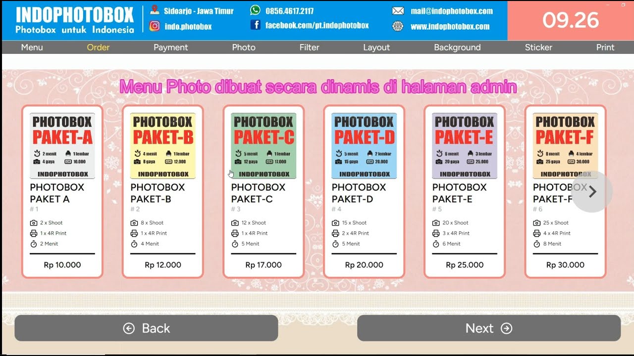 PHOTOBOOTH SOFTWARE / PHOTOBOX SOFTWARE VERSI SELFIEBOOTH developed by ...