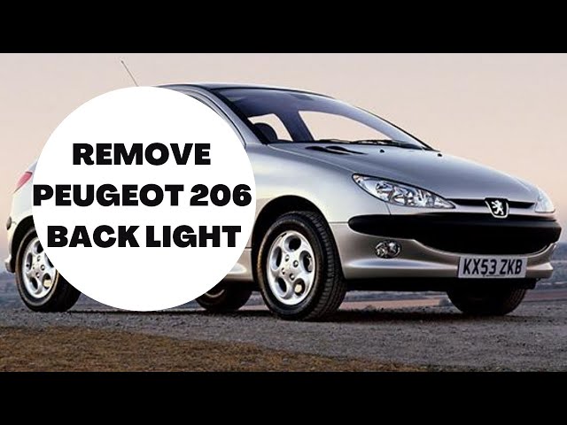 to remove Peugeot back and change bulbs - YouTube