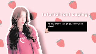 🌷🐰 cara mendapatkan font cuping/soft typing menggunakan play keyboard screenshot 3