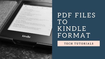 How to convert PDF files to Kindle Format?